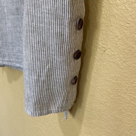 New Direction Linen 3/4 sleeve top/blouse - Picture 6 of 9